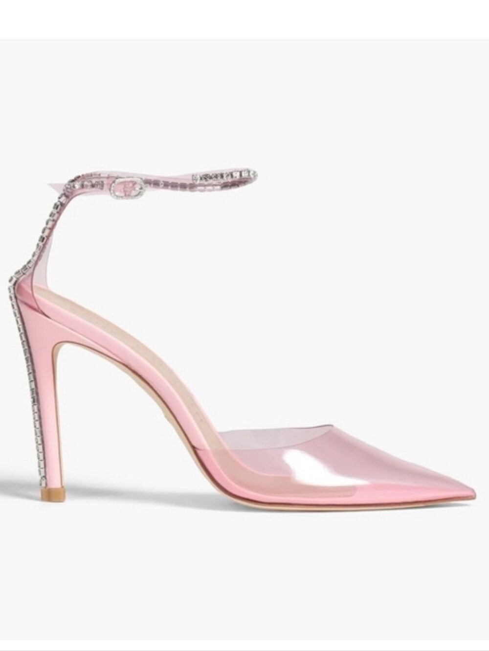 Stuart‎ Weitzman 100 Glam Pink Diamond Heels Size 7